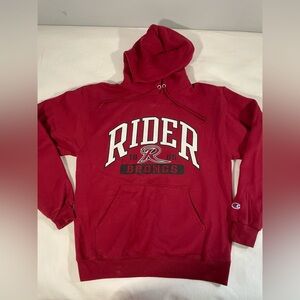 Rider University burgundy Champion sweatshirt, EUC, size small